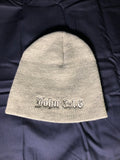 John 3:16 Beanie Sports Gray with Black and White Embroidered Logo
