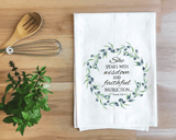 Strength and Wisdom Collection 2 Piece Set by Tee Towel Towel Flour Sack Kitchen Jesus Tea Dish Decorative