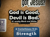 3- 3.75” CEA Vinyl Sticker Sheet God is Good, John 3:16 & Cooming Soon