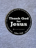 Thank God for Jesus 3” CEA Sticker John 14:6