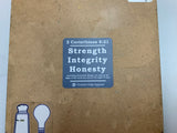 Strength Honesty Vinyl Sticker 3” Blue 2 Corinthians 8:21
