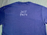 Just Faith Men's Unisex Metro Blue t-shirt Short Sleeve