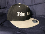 John 3:16 TWO-TONE Snapback HAT Silver/Black