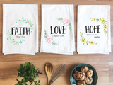 Faith Tee Towel Collection Towel Flour Sack Kitchen Jesus Tea Dish Decorative