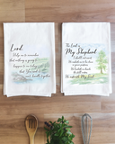 The Lord is my Shepherd Tea Towel Easter Collection Towel Decorative Flour Sack Kitchen Jesus Tea Dish Towel
