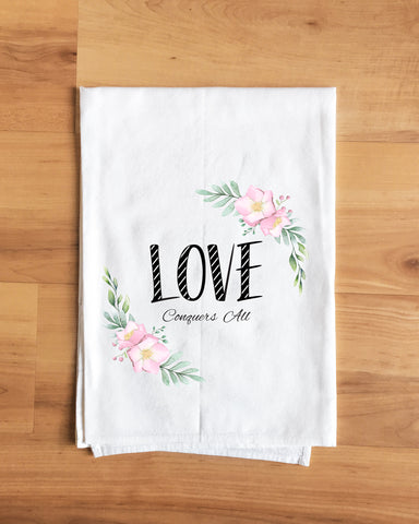 Love Tee Towel Collection Towel Flour Sack Kitchen Jesus Tea Dish Decorative